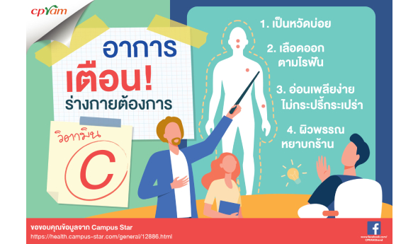อาการเตือน! ร่างกายต้องการวิตามิน C